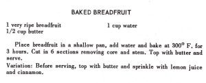Baked Breadfruit #2