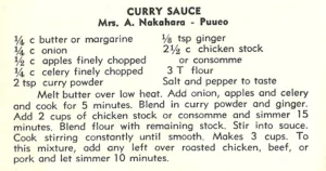Curry Sauce