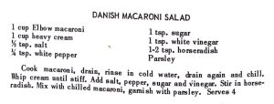 Danish Macaroni Salad