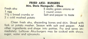 Fried Aku Burgers