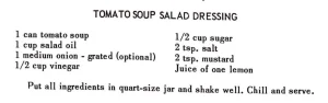Tomato Soup Salad Dressing