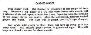 Candied Ginger
