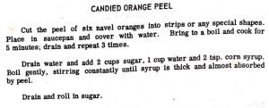 Candied Orange Peel