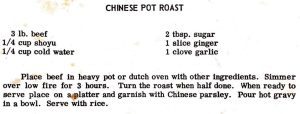 Chinese Pot Roast
