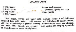 Coconut Candy