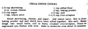 Cream Cheese Cookies
