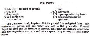 Fish Cakes