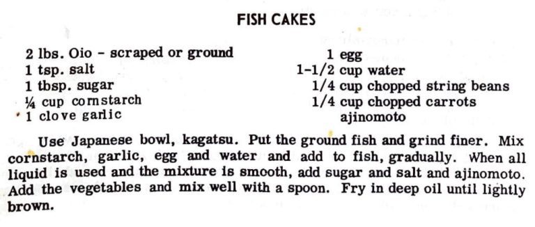 Fish Cakes