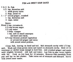 Fish With Sweet Sour Sauce