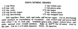 Guava Oatmeal Cookies