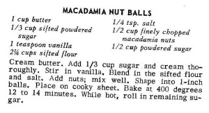 Macadamia Nut Balls