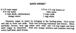 Mango Sherbet