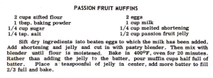 Passion Fruit Muffins