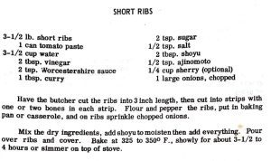 Short Ribs