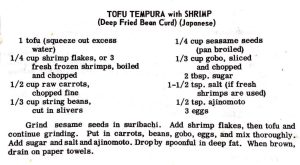 Tofu Tempura With Shrimp