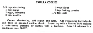 Vanilla Cookies