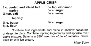 Apple Crisp