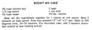 Biscuit Mix Cake