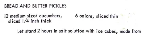 Bread and Butter Pickles
