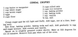 Cereal Crispies