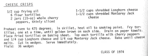 Cheese Crisps
