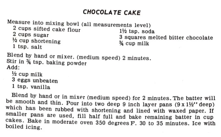 Chocolate Cake