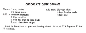 Chocolate Crisp Cookies