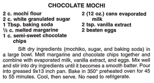 Chocolate Mochi