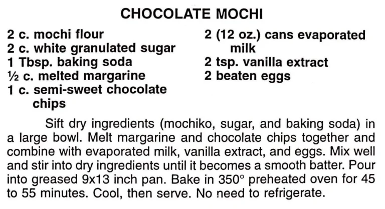 Chocolate Mochi