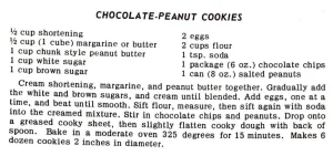 Chocolate-Peanut Cookies