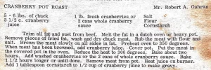 Cranberry Pot Roast