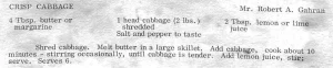 Crisp Cabbage