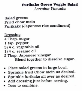 Furikake Green Veggie Salad