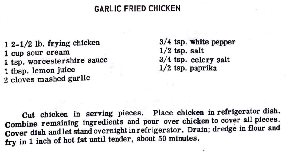 Garlic Fried Chicken - Kau Kau Chronicles