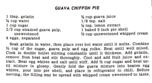 Guava Chiffon Pie