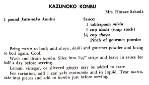 Kazunoko Konbu