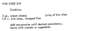 Kim Chee Dip #2