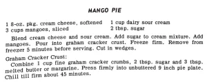 Mango Pie