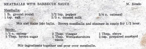 Meatballs With Barbecue Sauce