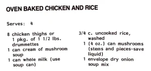 Oven Baked Chicken and Rice