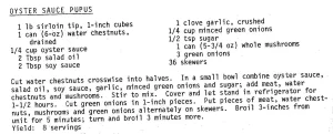 Oyster Sauce Pupus