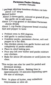 Parmesan Panko Chicken