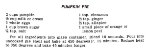 Pumpkin Pie