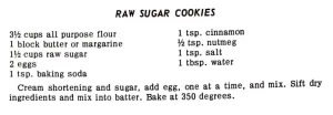 Raw Sugar Cookies