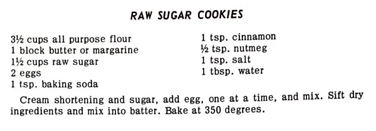 Raw Sugar Cookies
