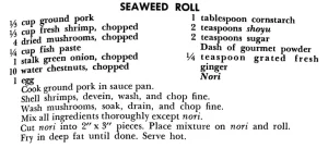 Seaweed Roll