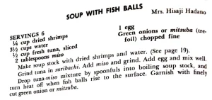 Soup With Fish Balls
