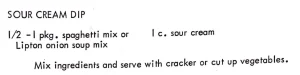 Sour Cream Dip