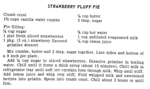 Strawberry Fluff Pie