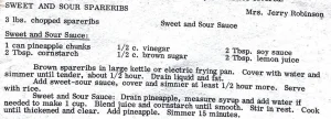 Sweet and Sour Spareribs